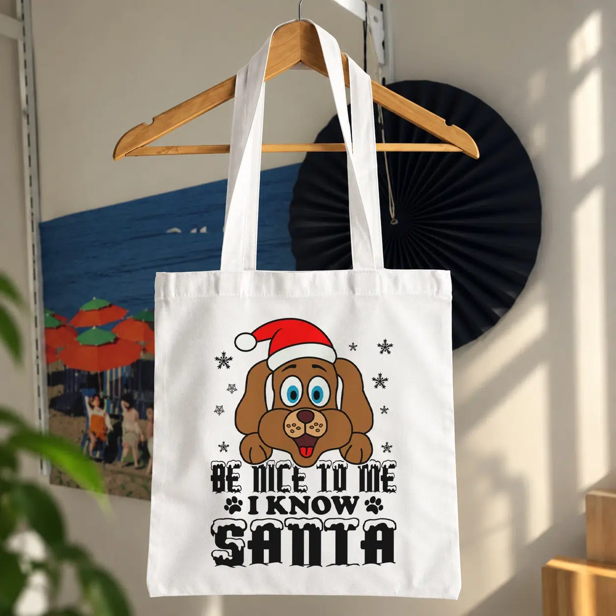 توت بگ سگ طرح Be Nice to Me I Know Santa