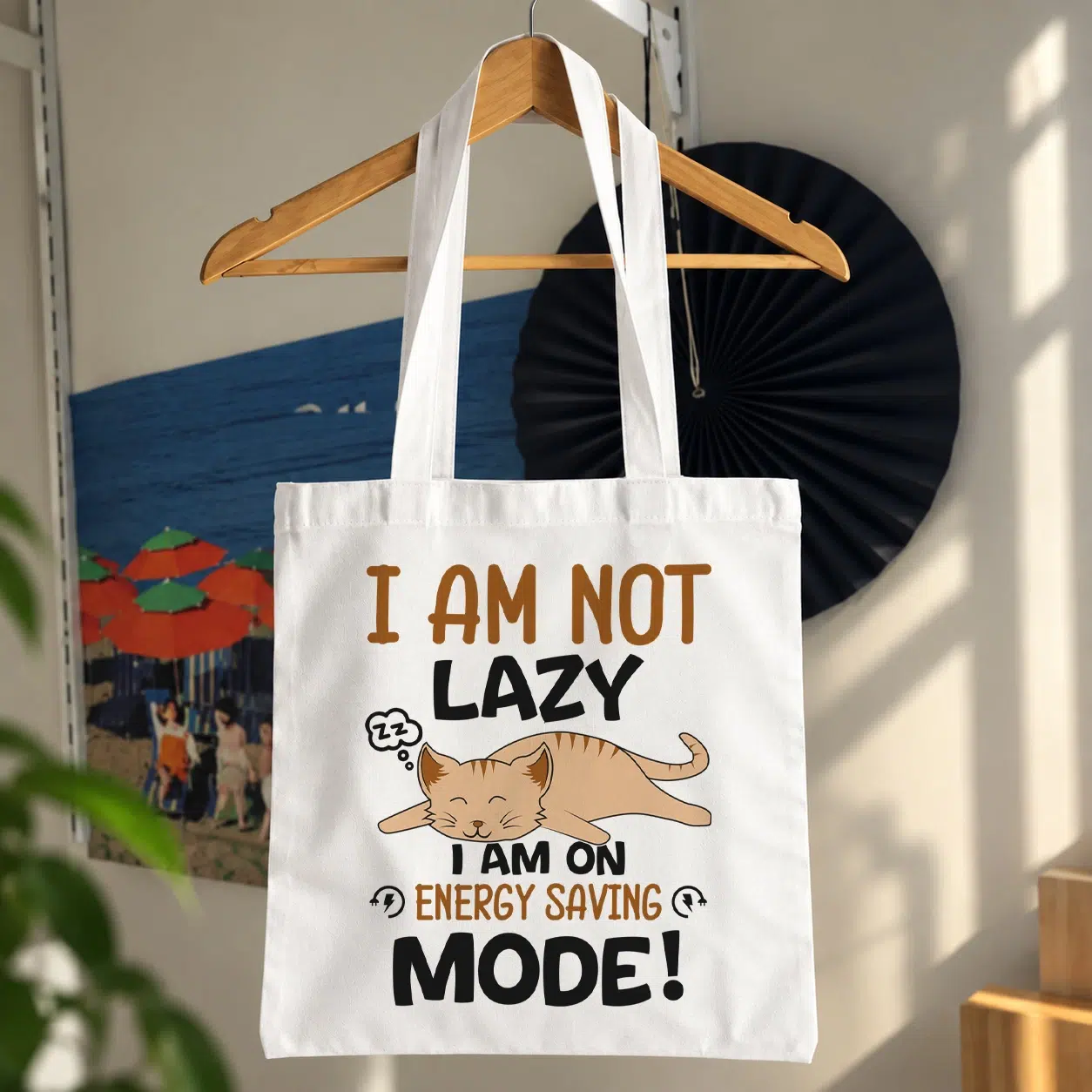 توت بگ گربه طرح I Am Not Lazy