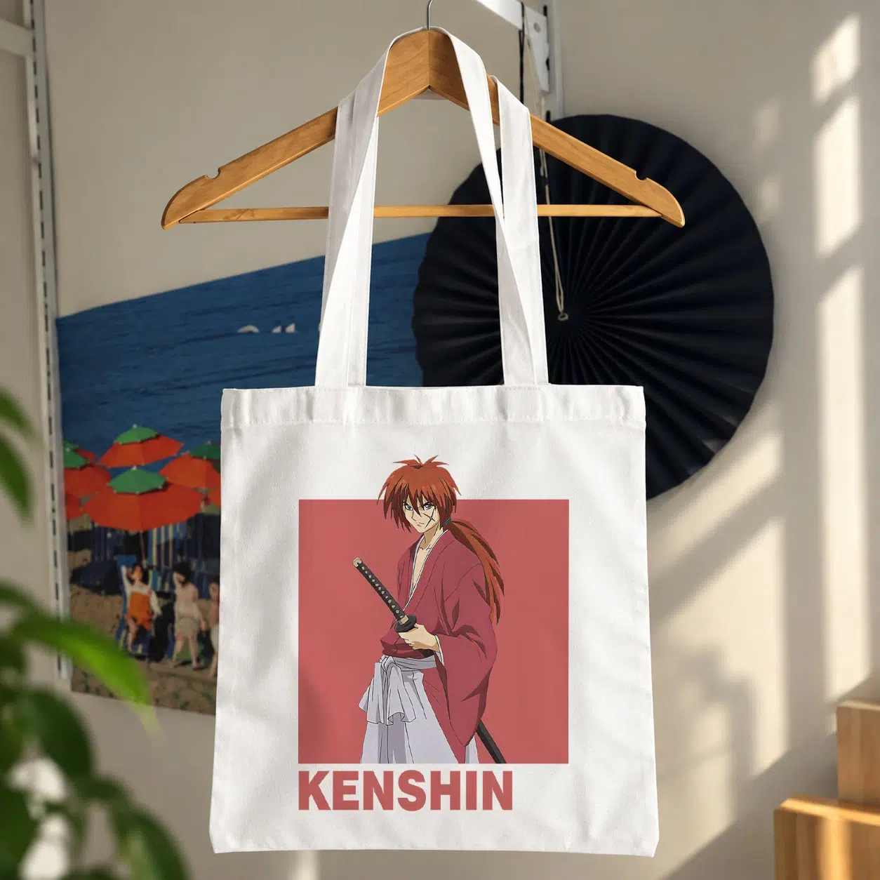 توت بگ انیمه روروونی کنشین طرح پوستر قرمز (Kenshin)