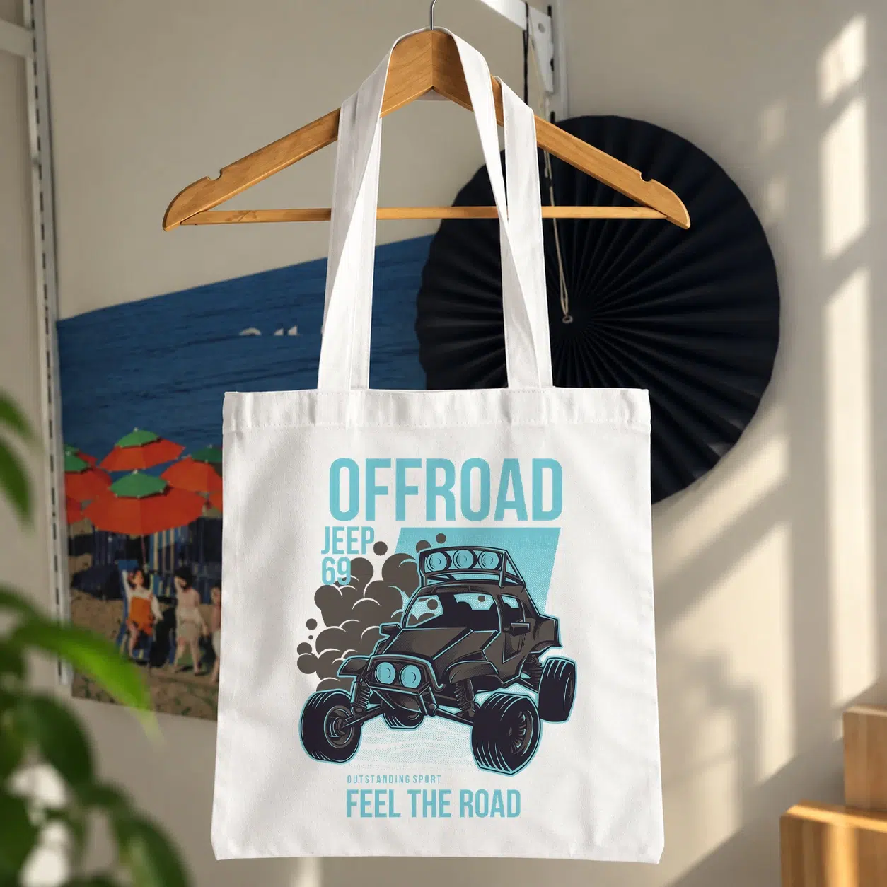 توت بگ جیپ آفرود طرح Feel the Road