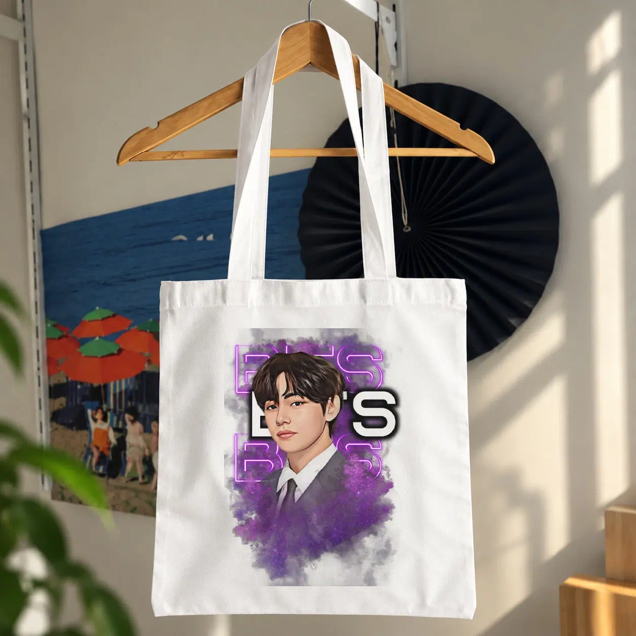 توت بگ گروه بی‌تی‌اس طرح پرتره بنفش (BTS)