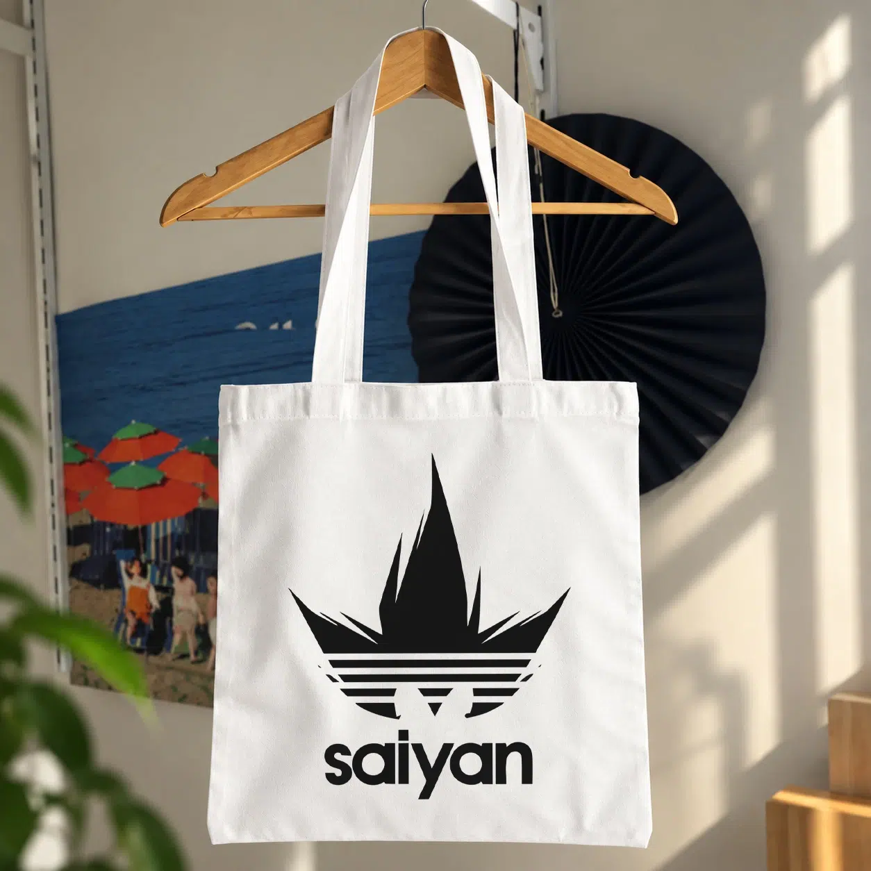 توت بگ دراگون بال طرح لوگوی سایان آدیداس (Saiyan)
