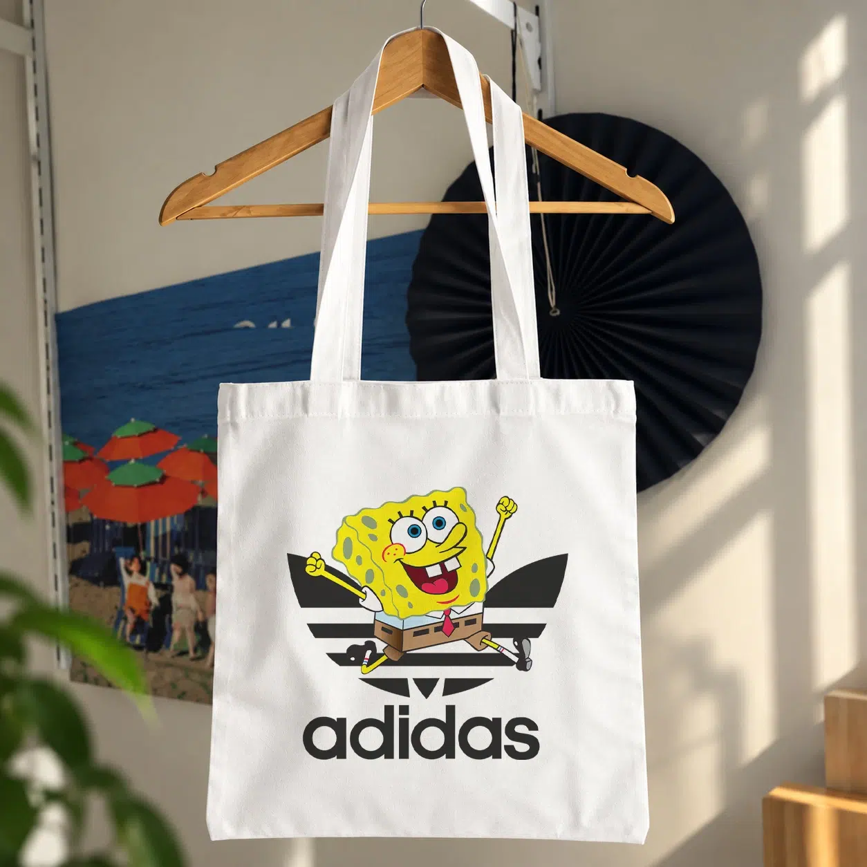 توت بگ باب اسفنجی طرح آدیداس کارتونی (SpongeBob)