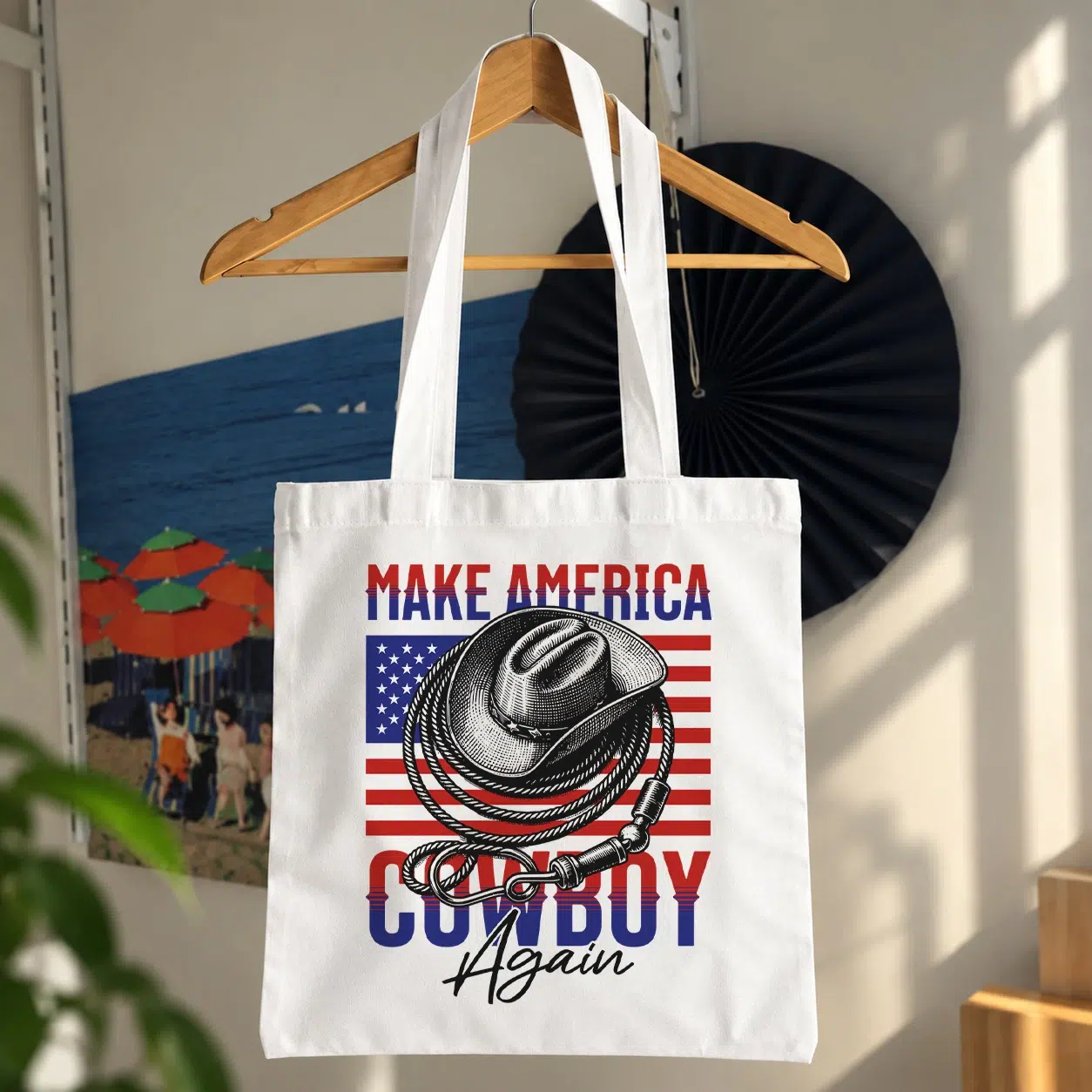 توت بگ کابوی طرح Make America Cowboy Again