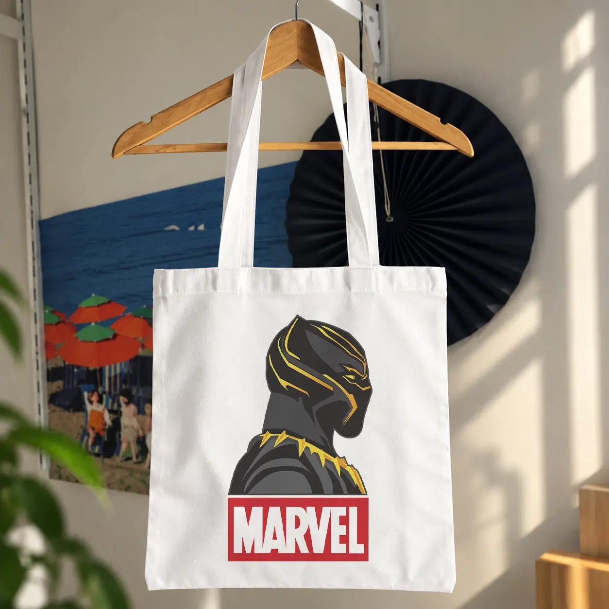 توت بگ مارول طرح بلک پنتر مینیمال (Black Panther)