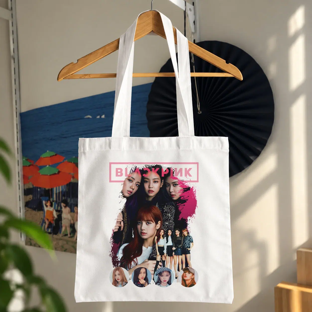 توت بگ گروه بلک‌پینک طرح کلاژ اعضا (BLACKPINK)