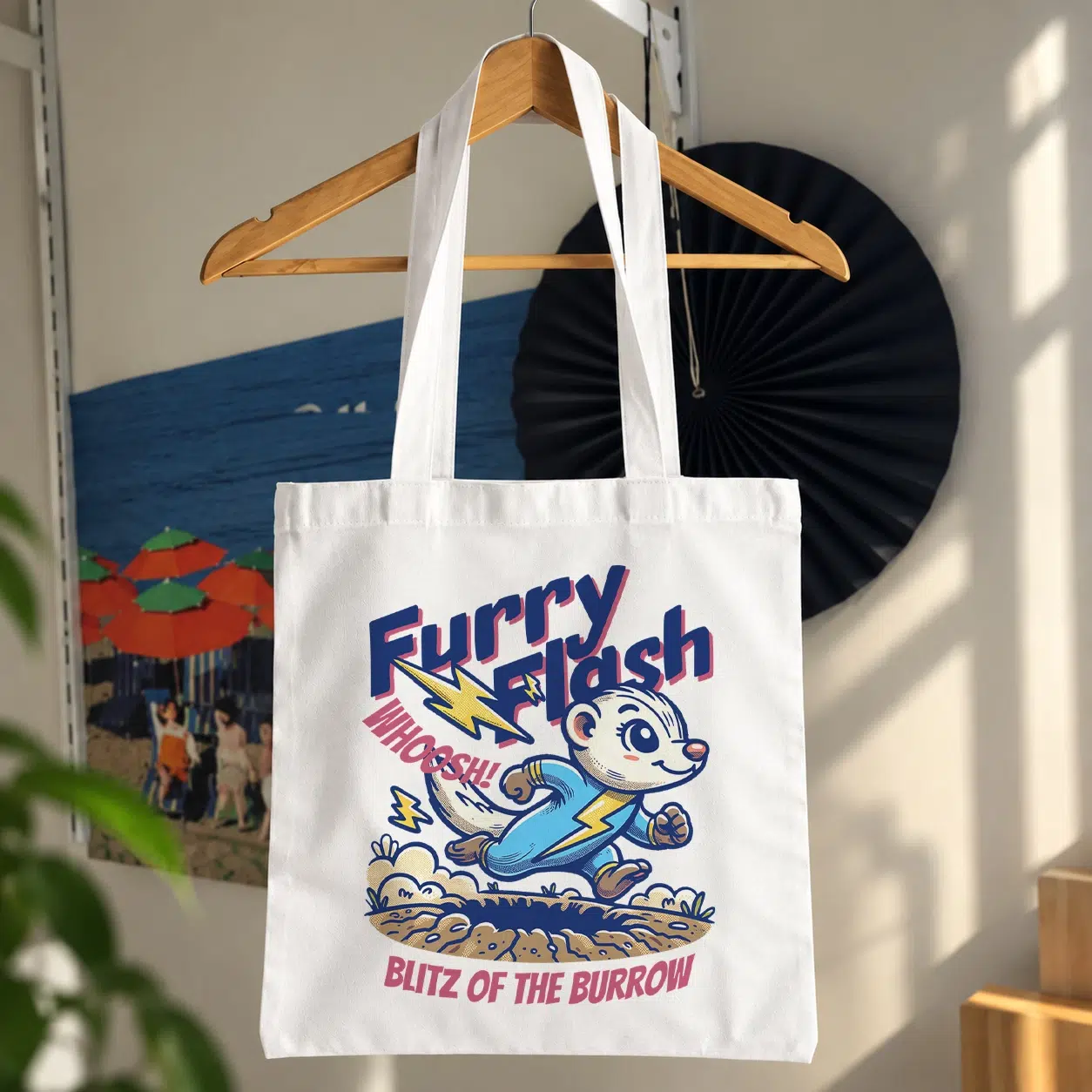 توت بگ کارتونی طرح Furry Flash