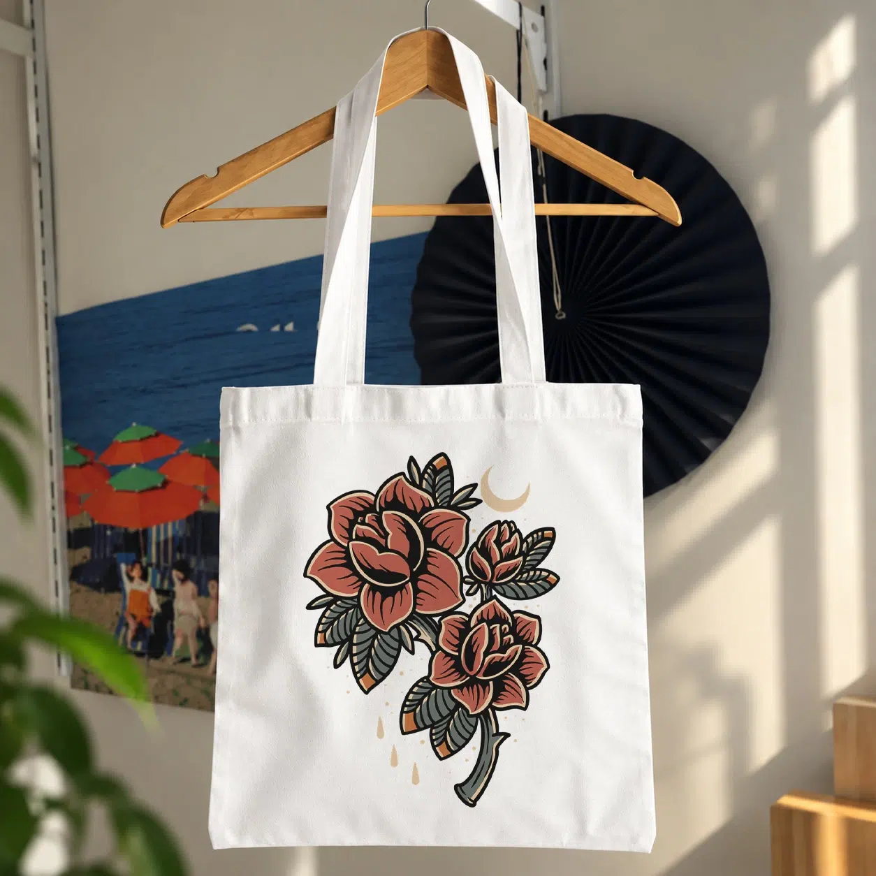 توت بگ گل رز طرح وینتیج (Vintage Roses)