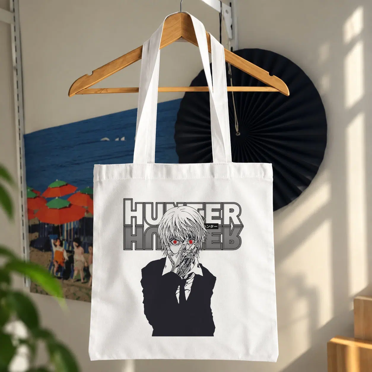 توت بگ کن کانکی با ماسک طرح نوشته Hunter x Hunter