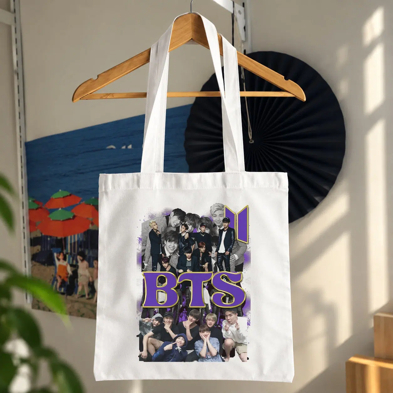 توت بگ بی‌تی‌اس طرح گروهی بنفش (BTS)