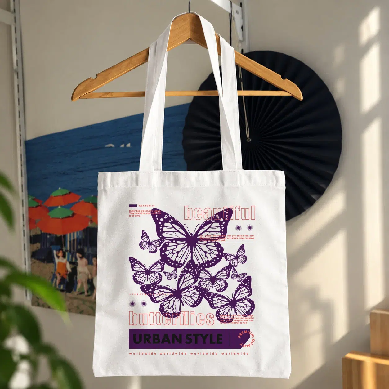 توت بگ طرح چند پروانه Urban Style