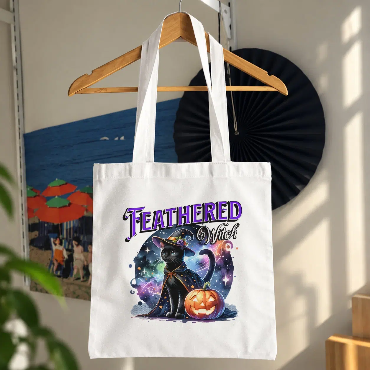 توت بگ گربه طرح هالووین (Feathered Witch)