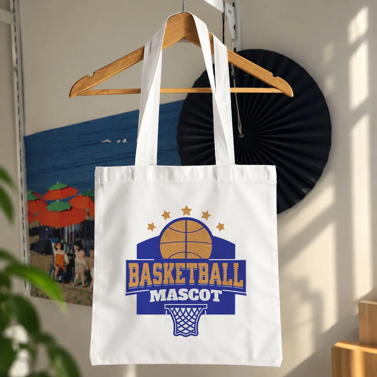 توت بگ بسکتبال طرح Mascot آبی