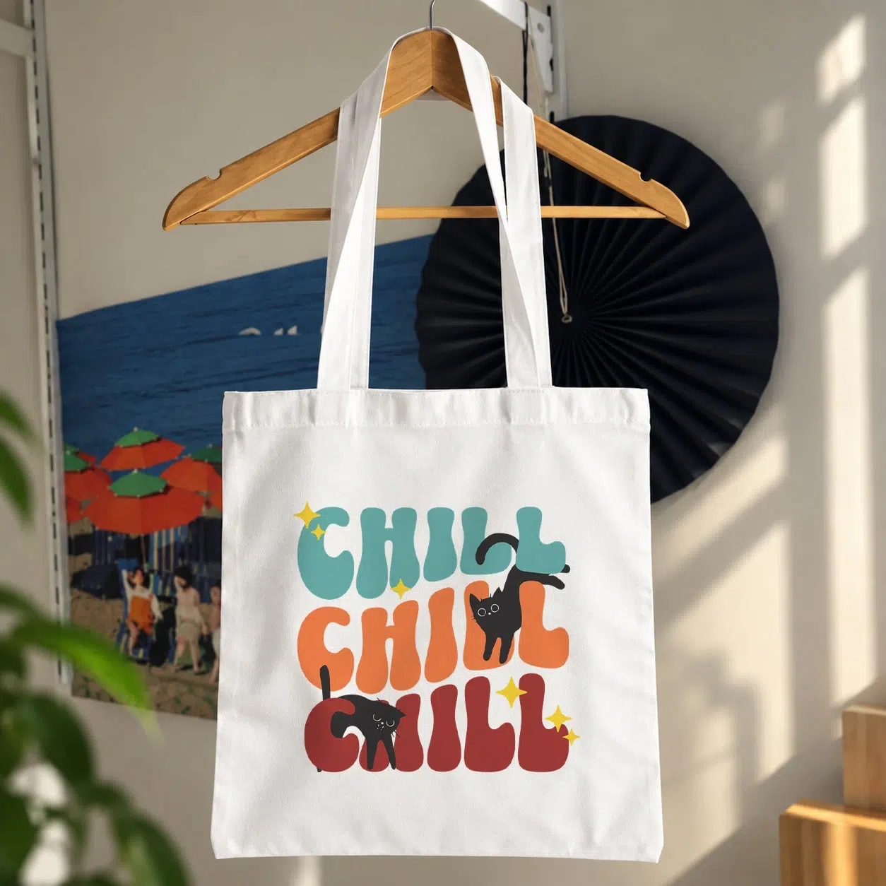 توت بگ گربه طرح Chill Chill Chill