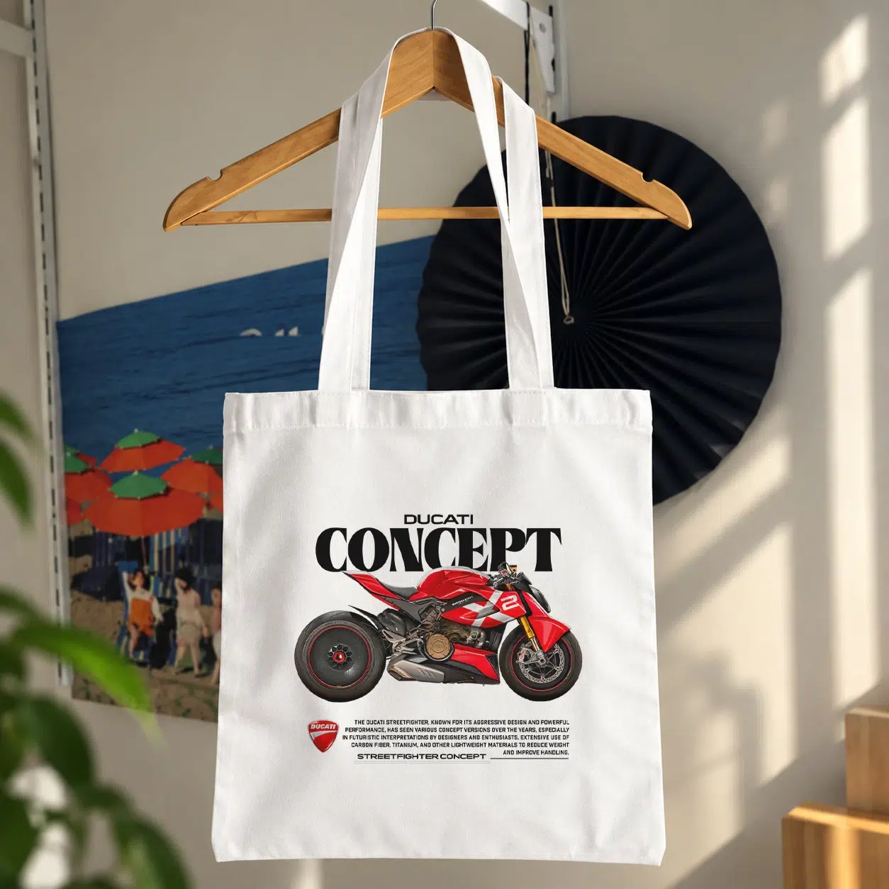 توت بگ دوکاتی طرح Concept قرمز (Ducati)
