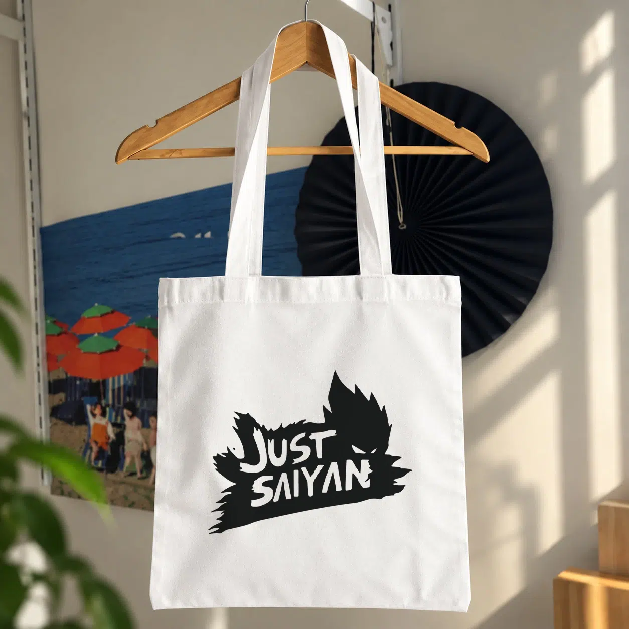 توت بگ انیمه دراگون بال طرح Just Saiyan