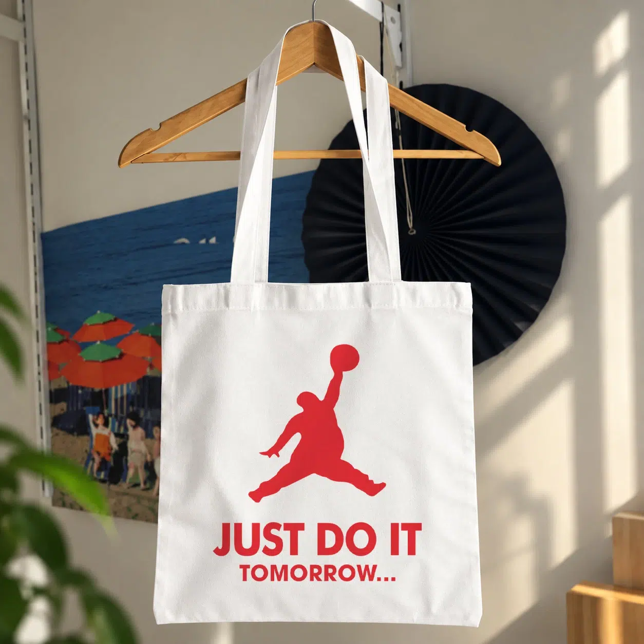 توت بگ بسکتبال طرح جامپمن Just Do It Tomorrow