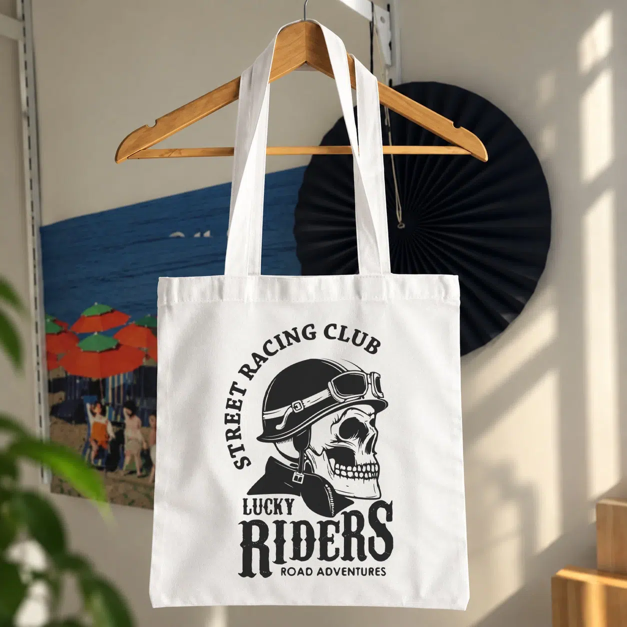 توت بگ طرح جمجمه موتورسوار Lucky Riders