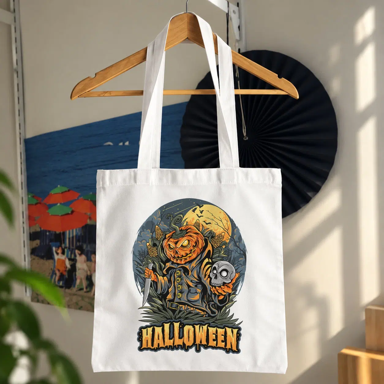 توت بگ طرح کدو و جمجمه Halloween
