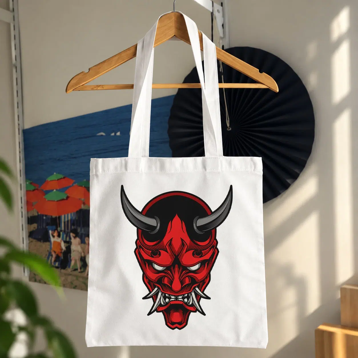 توت بگ طرح ماسک اهریمنی قرمز (Oni Mask)