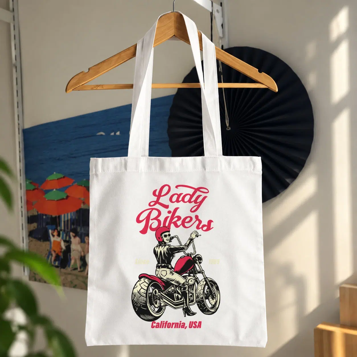 توت بگ موتورسواری طرح Lady Bikers