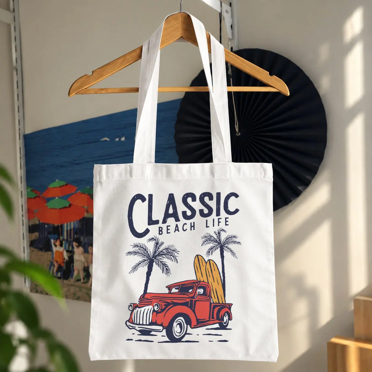 توت بگ وانت کلاسیک طرح Classic Beach Life