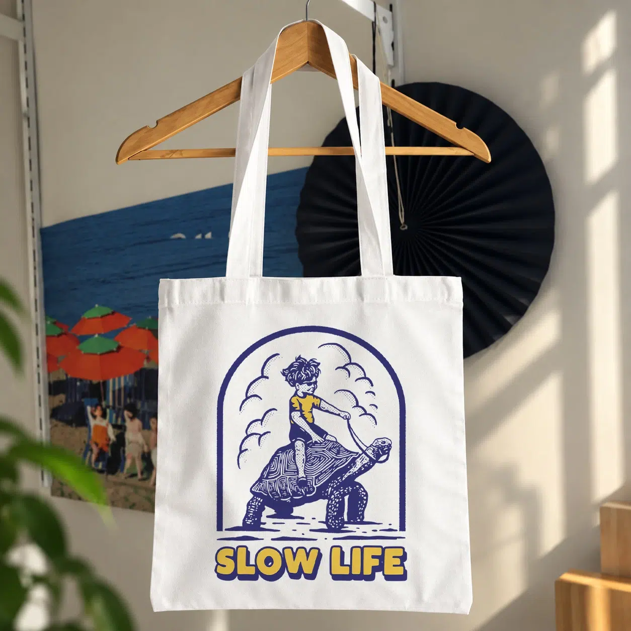 توت بگ جمجمه اسکیت‌بوردسوار طرح Slow Life