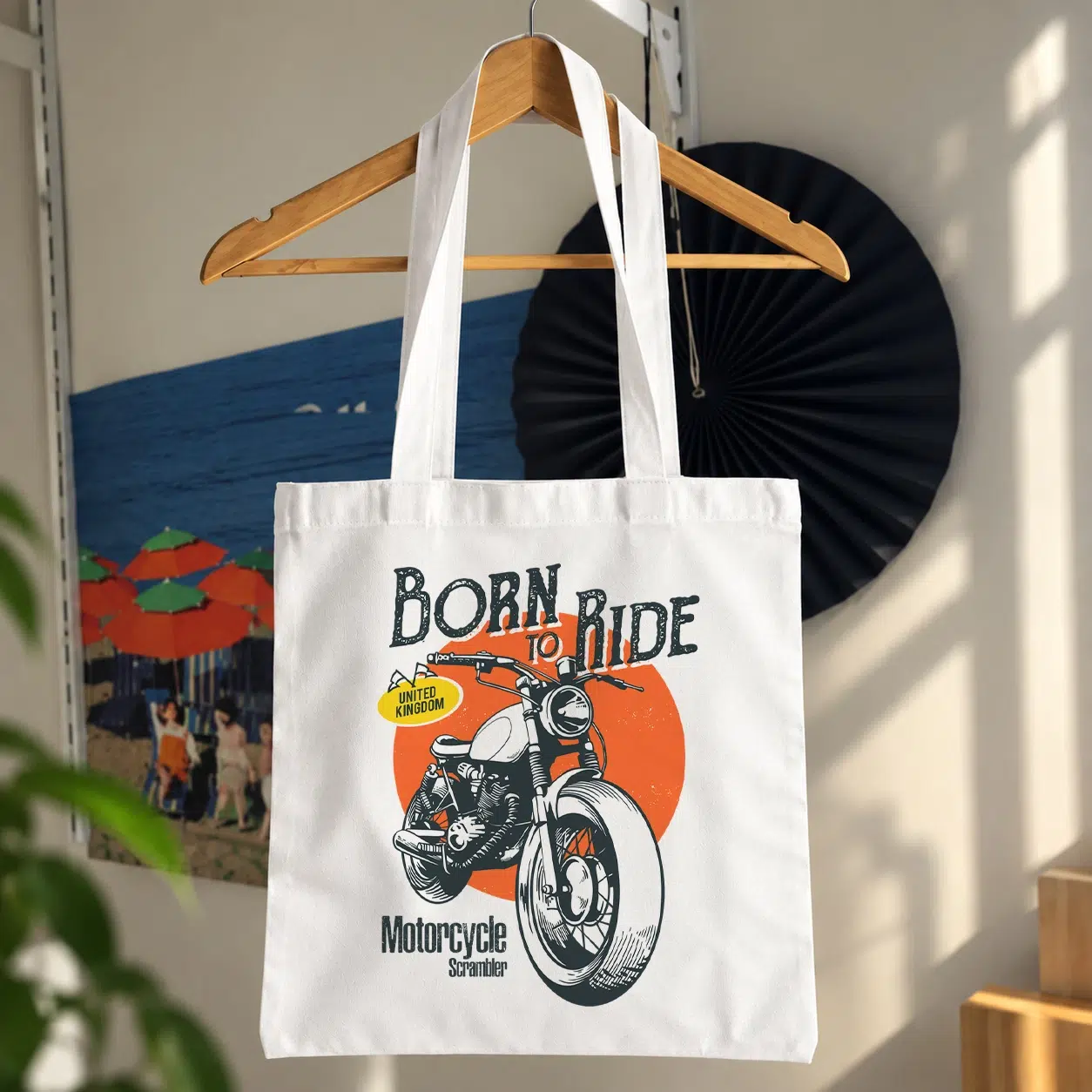 توت بگ موتورسیکلت طرح وینتیج Born to Ride