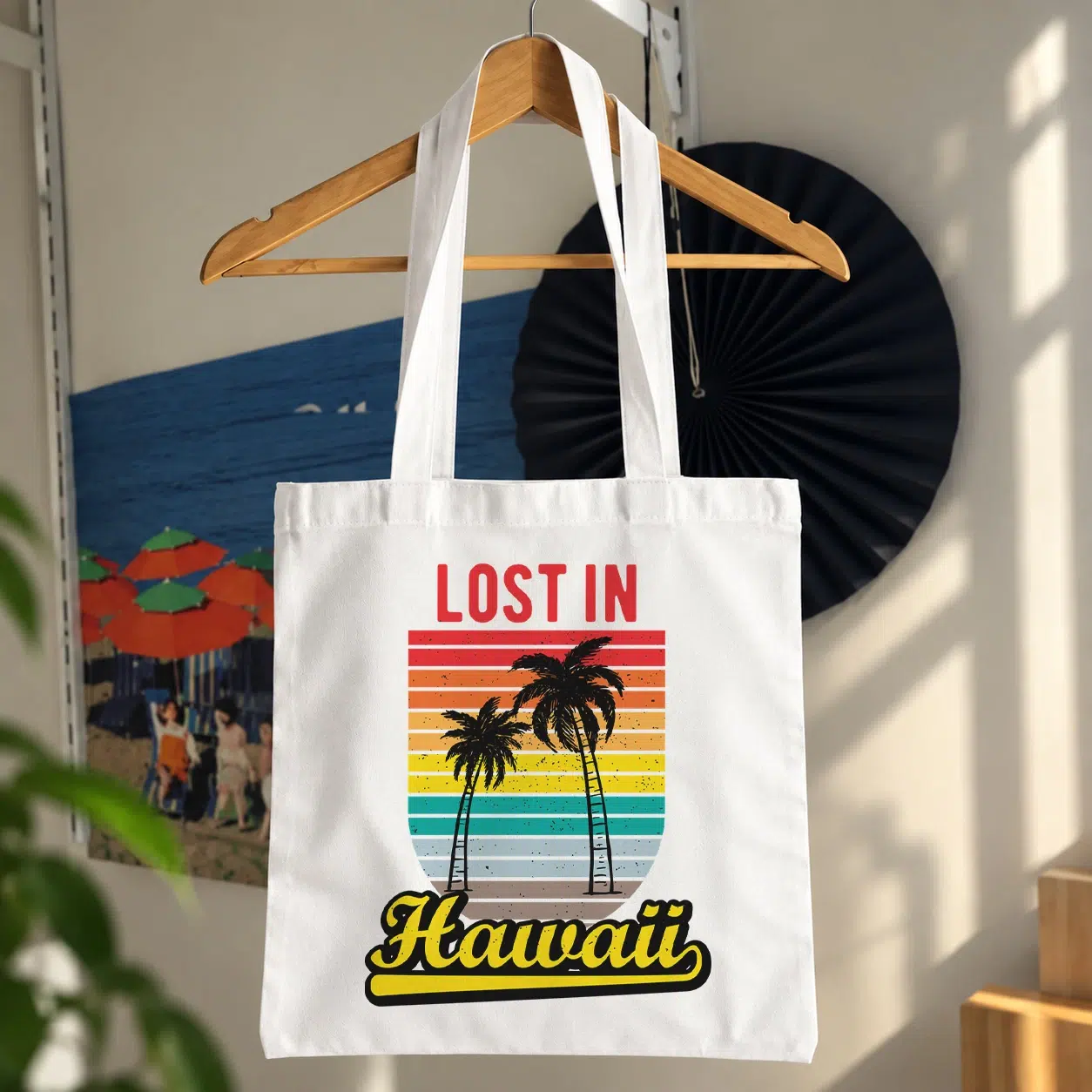 توت بگ طرح نخل و ساحل Lost in Hawaii