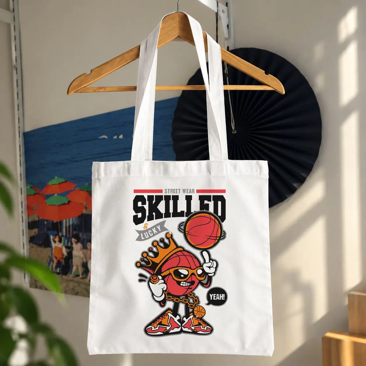 توت بگ بسکتبال طرح ماسکوت Skilled