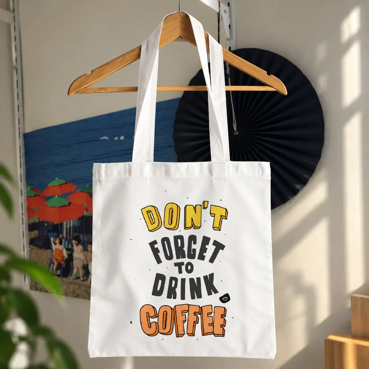 توت بگ قهوه طرح Don't Forget to Drink Coffee