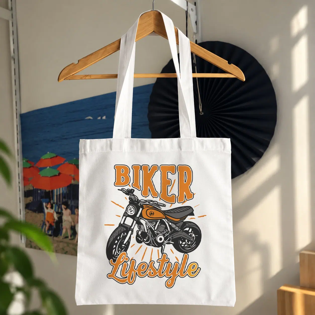 توت بگ موتورسیکلت طرح Biker Lifestyle
