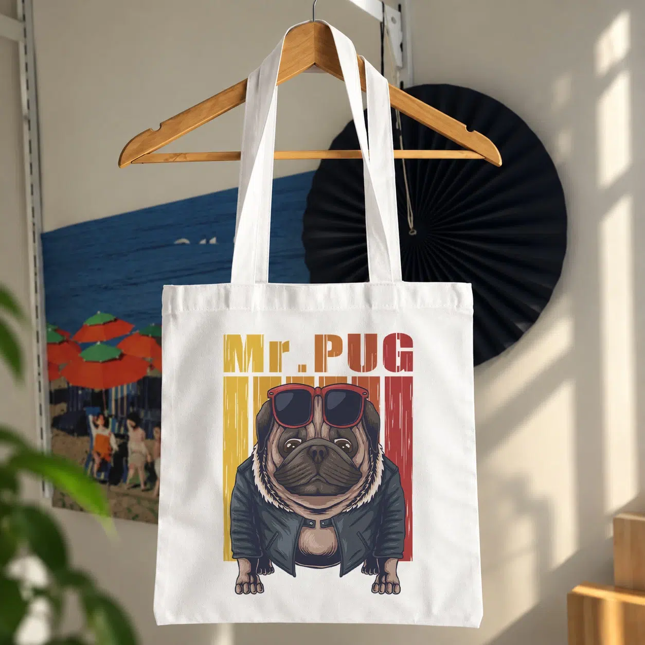 توت بگ سگ طرح پاگ چرمی Mr. Pug