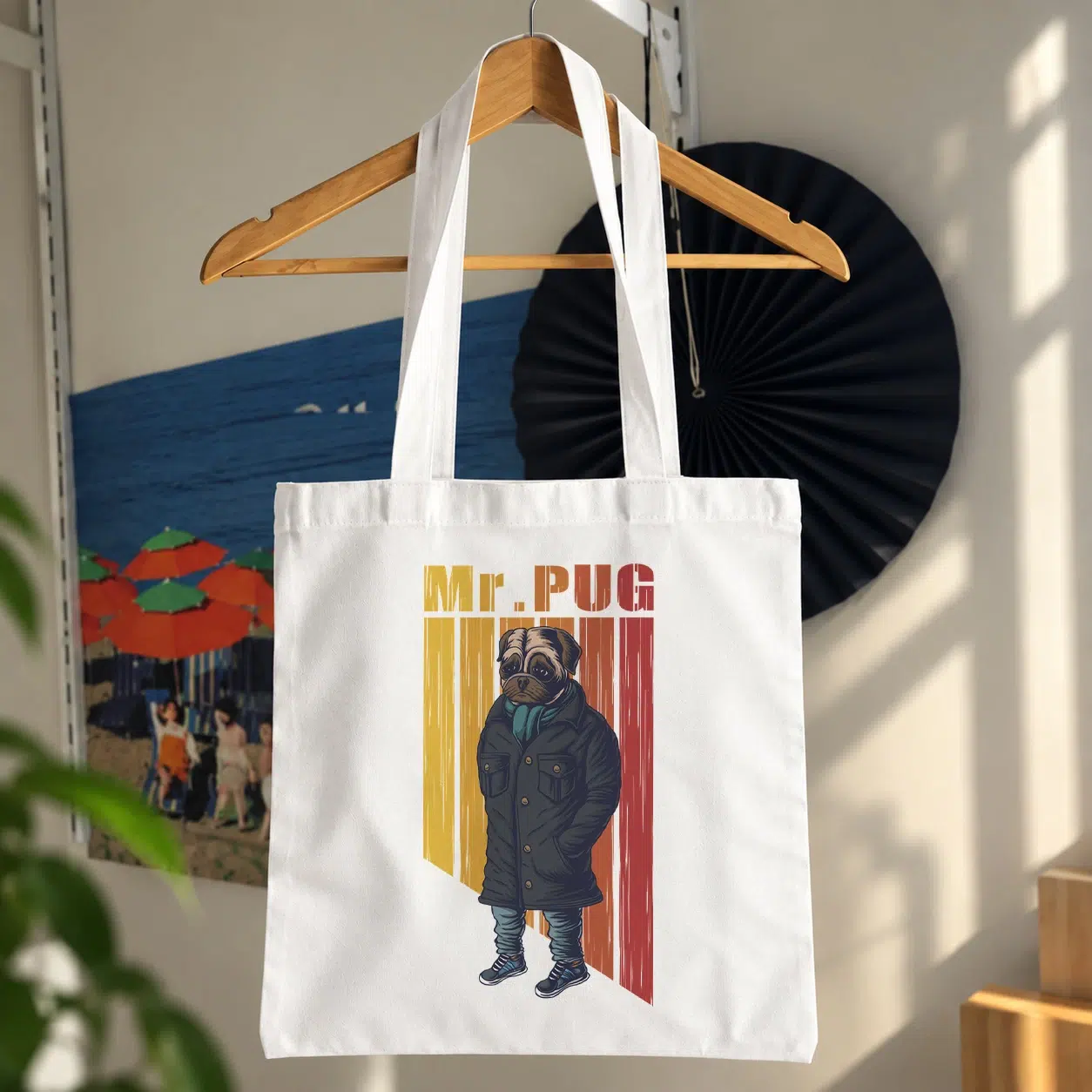 توت بگ سگ طرح پاگ کت‌وشلوار Mr. Pug