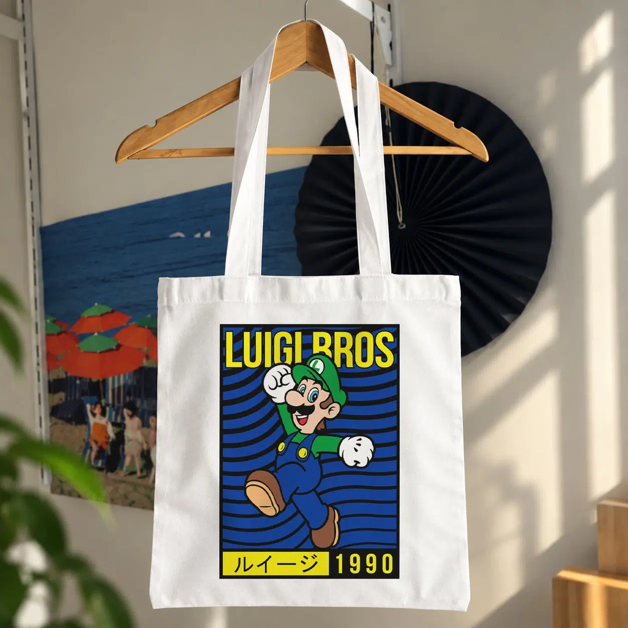 توت بگ سوپر ماریو طرح لوئیجی رترو (Luigi)