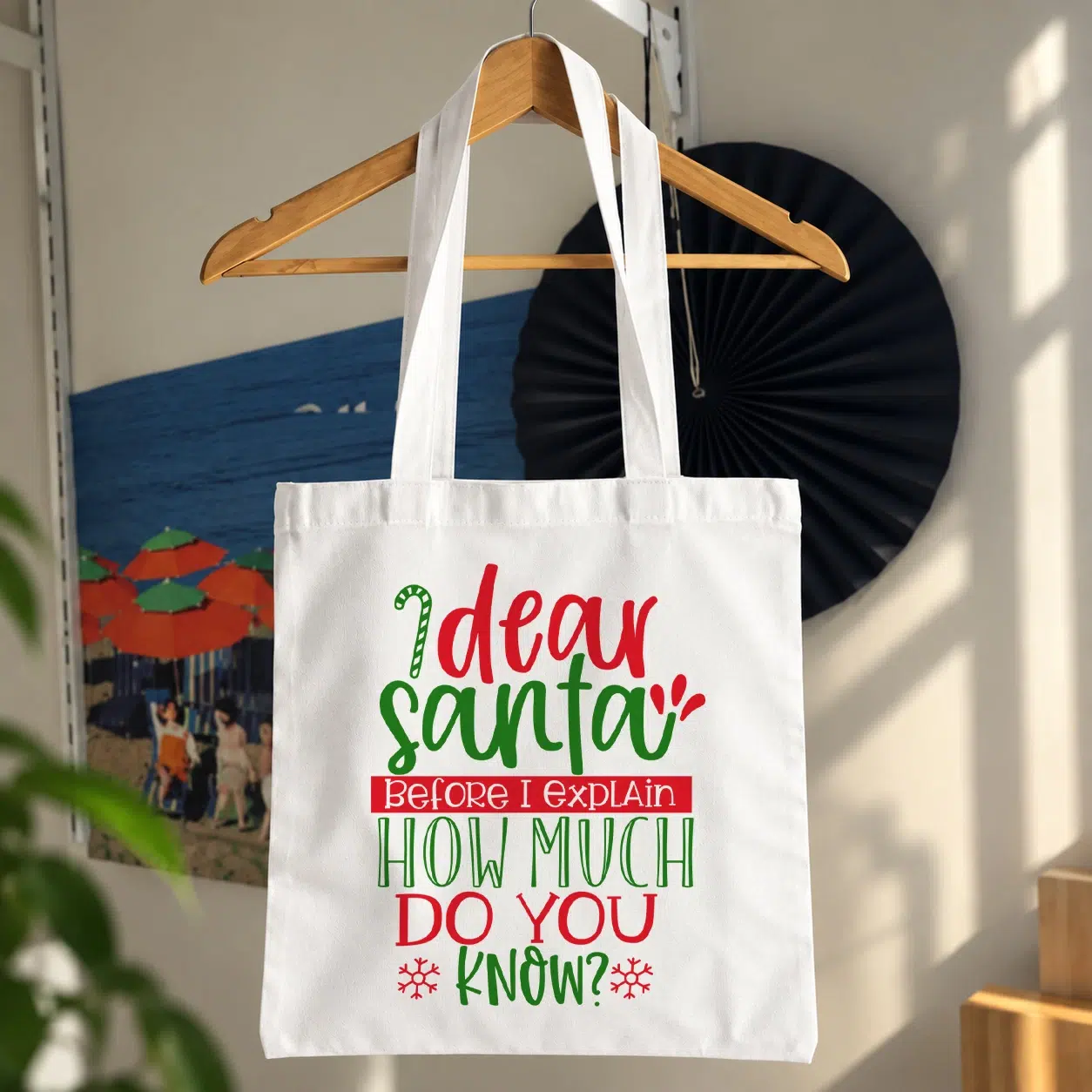 توت بگ کریسمس نوشته Dear Santa How Much Do You Know