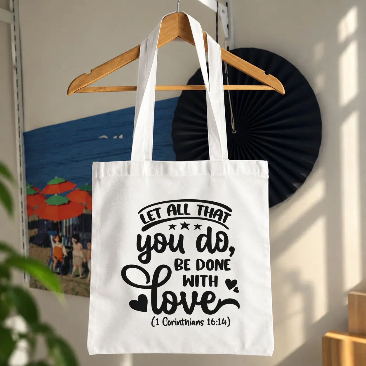 توت بگ تایپوگرافی Let All That You Do Be Done With Love