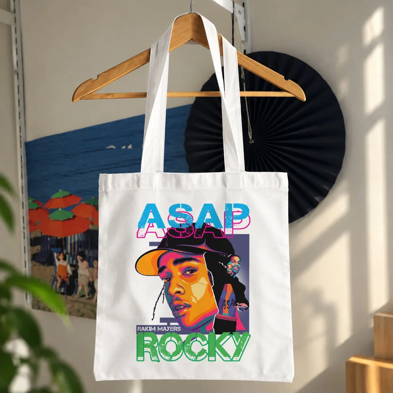 توت بگ طرح پرتره رنگی ای‌سپ راکی (ASAP Rocky)