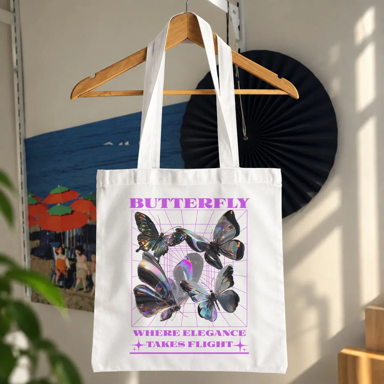 توت بگ پروانه طرح Butterfly