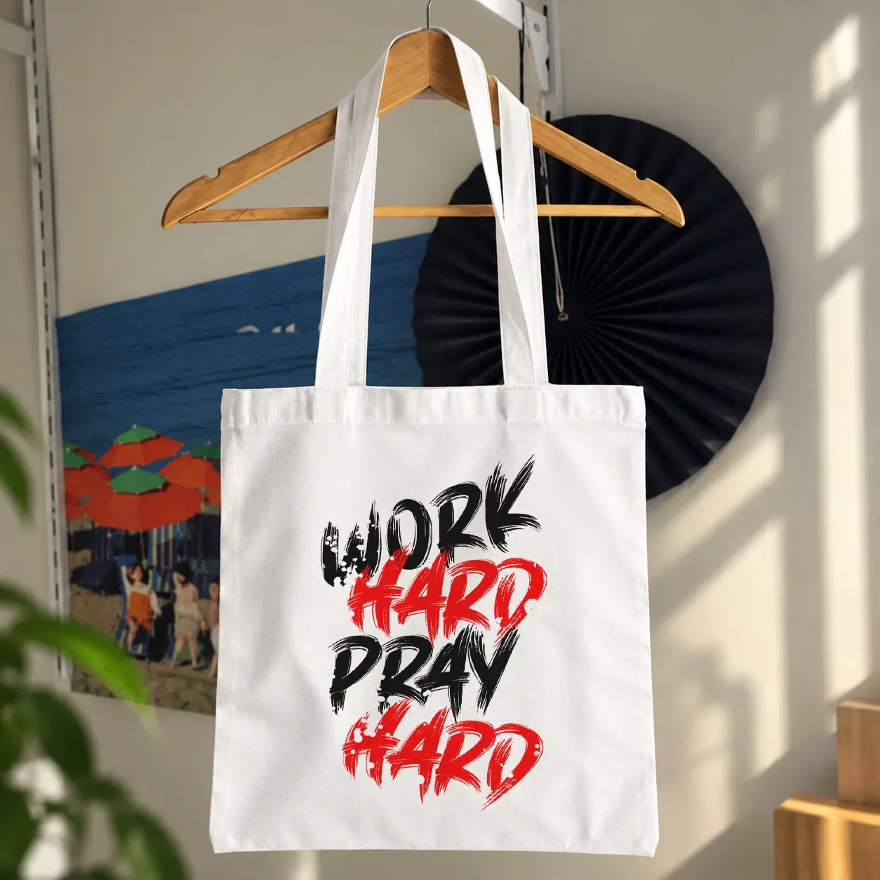 توت بگ تایپوگرافی Work Hard Pray Hard