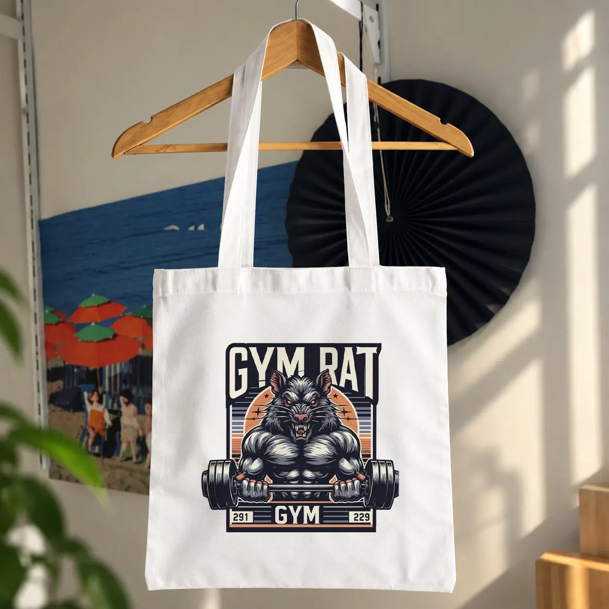 توت بگ بدنسازی طرح گرگ Gym Rat