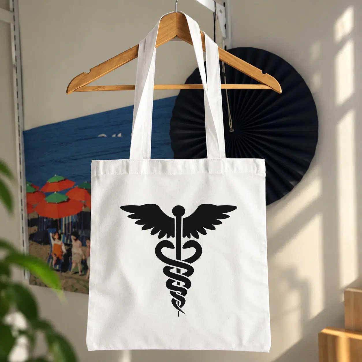 توت بگ طرح نماد پزشکی (Caduceus)