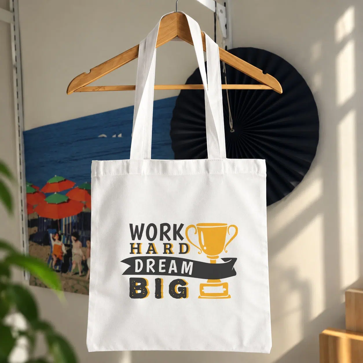 توت بگ بدنسازی طرح Work Hard Dream Big