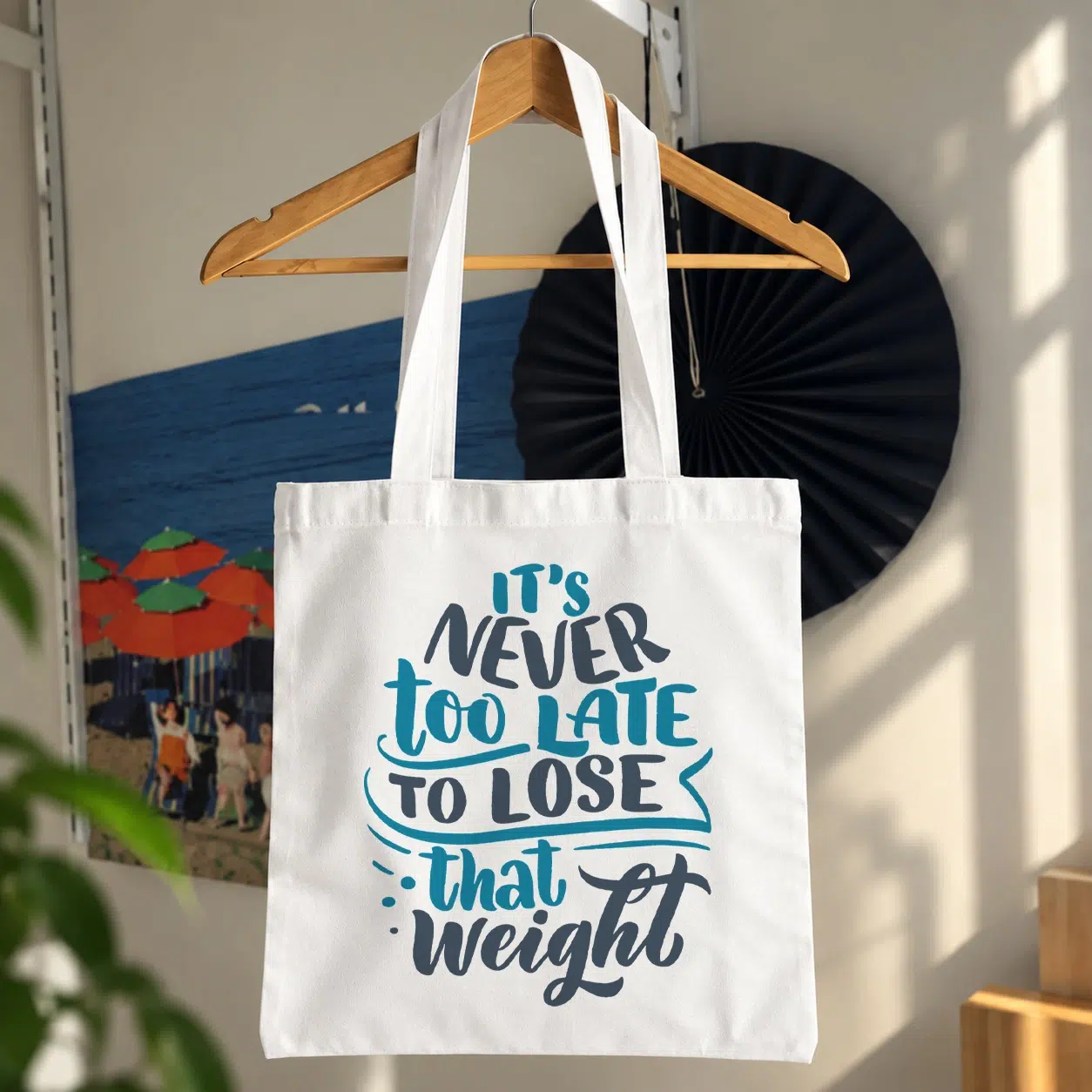 توت بگ تایپوگرافی It's Never Too Late To Lose That Weight کد 20451