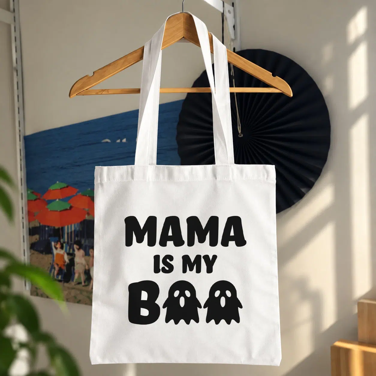 توت بگ هالووین طرح شبح Mama is My Boo