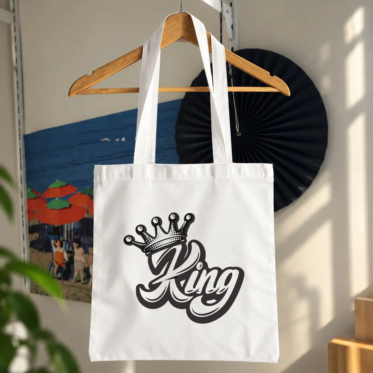 توت بگ نوشته King طرح تاج کد 20797