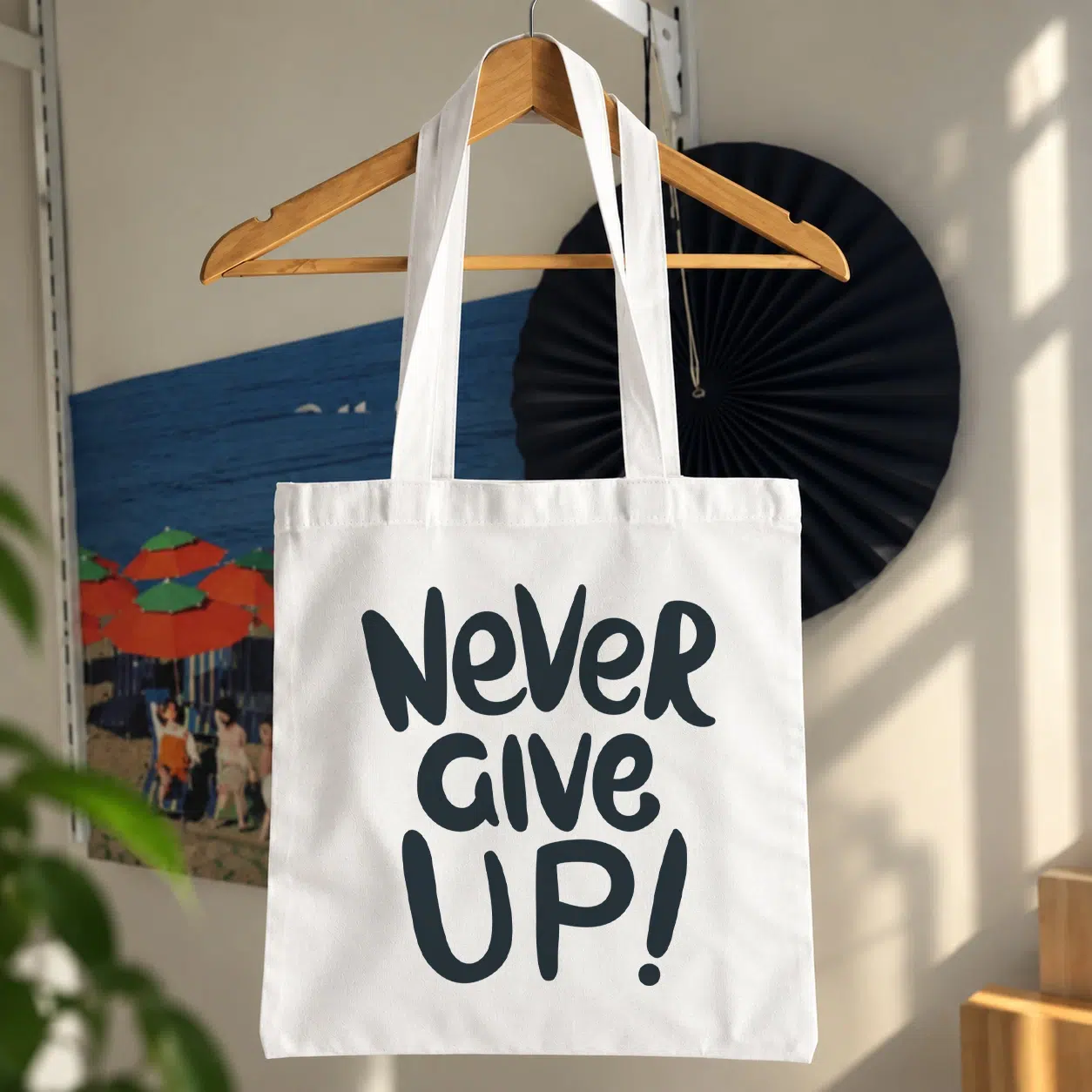توت بگ تایپوگرافی Never Give Up