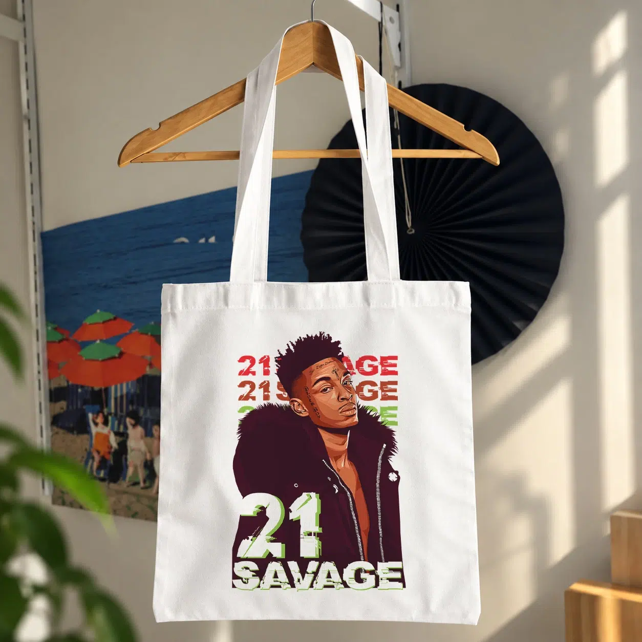 توت بگ توئنی وان سویج طرح پرتره (21 Savage)