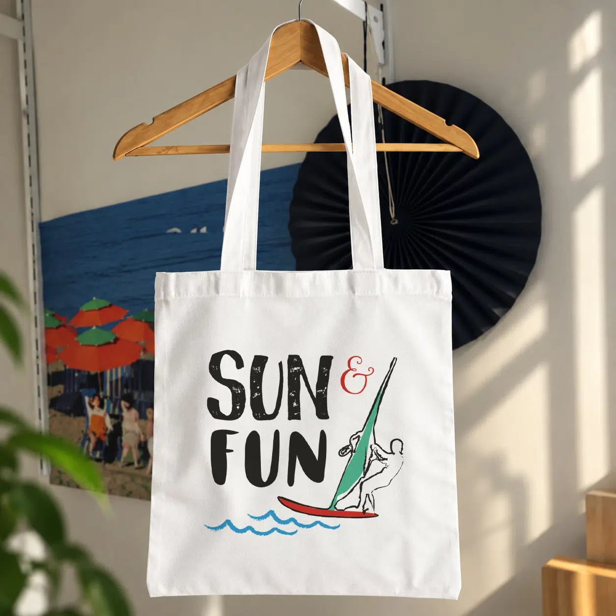 توت بگ تابستانی طرح موج‌سواری Sun and Fun