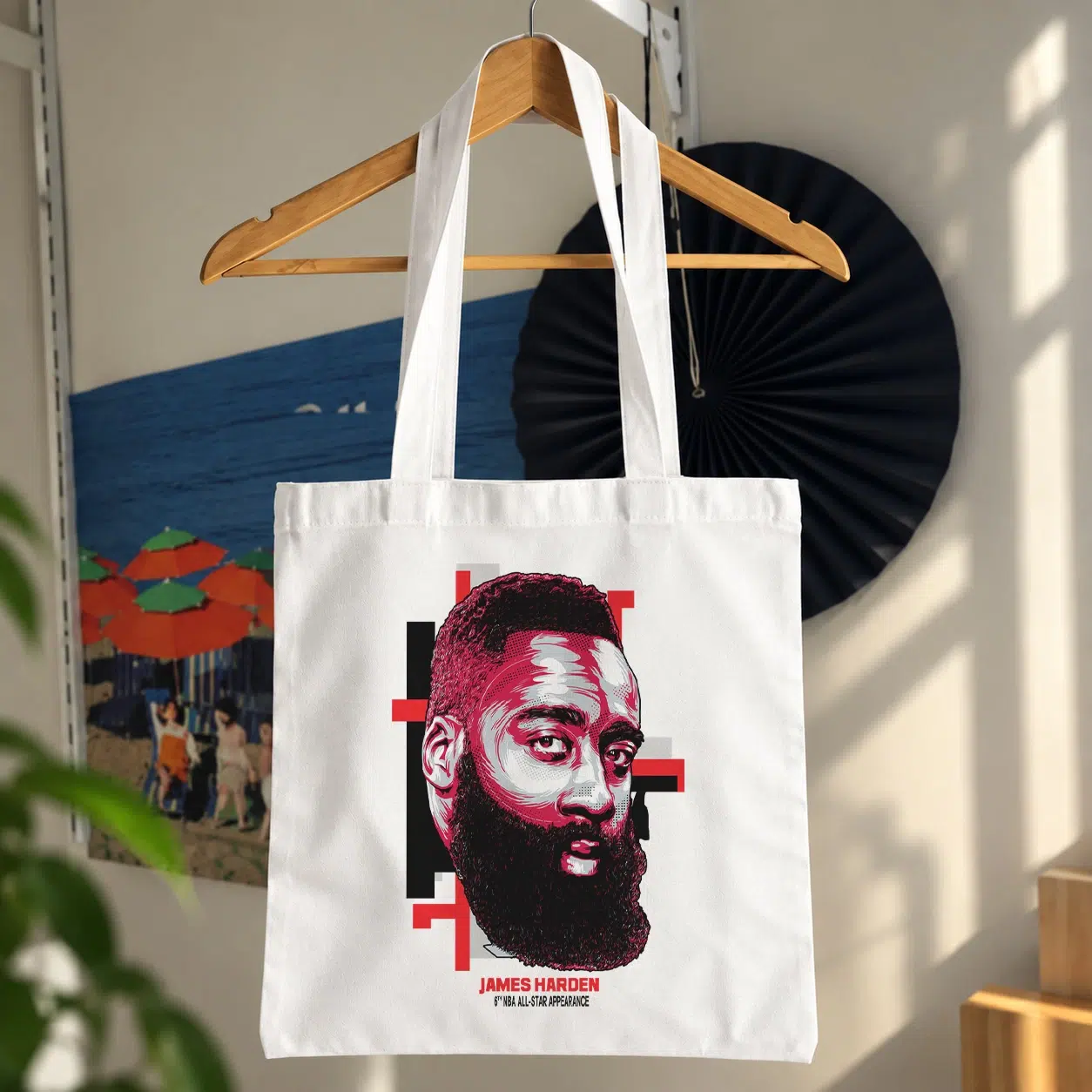 توت بگ جیمز هاردن طرح پرتره بسکتبال (James Harden)